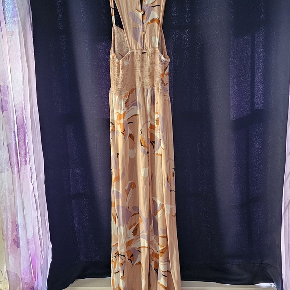 O'Neill Women's Maxi Dress - Pink and Purple Floral - Picture 1 of 6